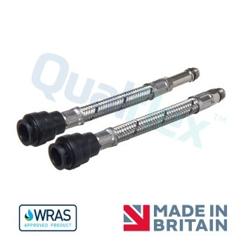 Qualflex WRAS 12mm Pushfit Mono Tails (pair) Q11093B Image 1