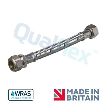 WRAS 3/4" x 15mm x 300mm Flexi Hose BFFTCW-15E300 Image 1