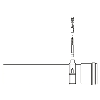 Ideal 0.5m Flue Extension 211037 Image 1