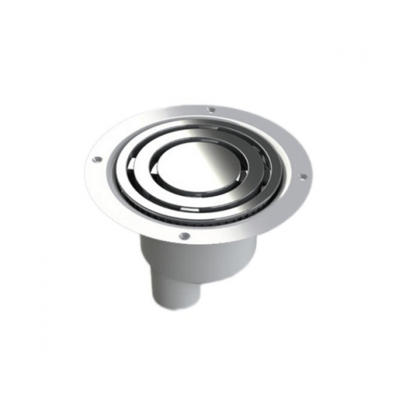 Impey Wetroom Vinyl Drain Gravity Vertical - Chrome Top Image 1
