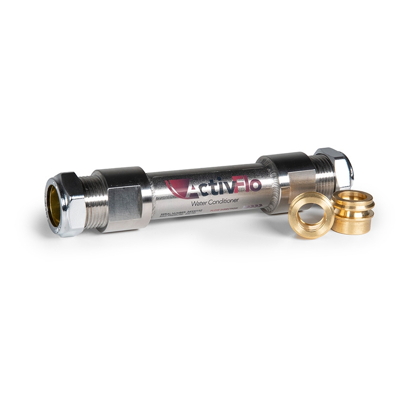 ActivFlo 22mm ActivFlo+ Water Conditioner with 15mm Reducers AF022PL Image 1