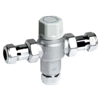 Inta 22mm TMV2/3 Thermostatic Mixing Valve 40022CP Image 1