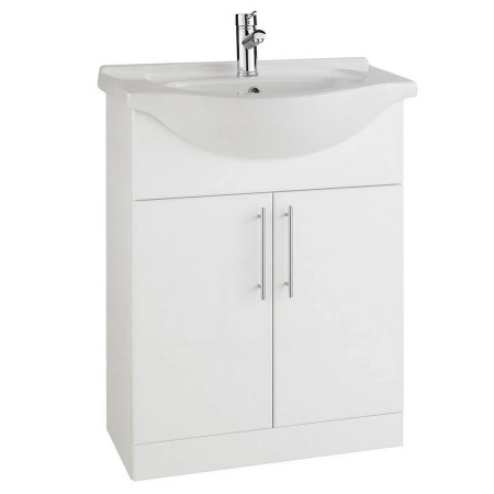 Kartell 650mm Two Door Cabinet - White IMP650VU Image 1