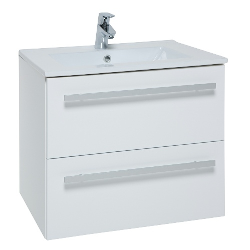 Kartell Purity 600mm 2 Drawer Wall Hung Unit - White FUR022PU Image 1