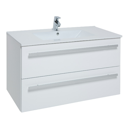 Kartell Purity 800mm 2 Drawer Wall Hung Unit - White FUR054PU Image 1