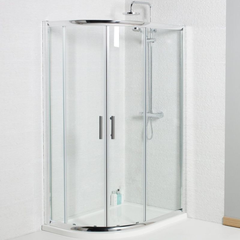 Kartell Koncept 1000 x 800mm Offset Quad Enclosure 6mm 6KON108Q Image 1