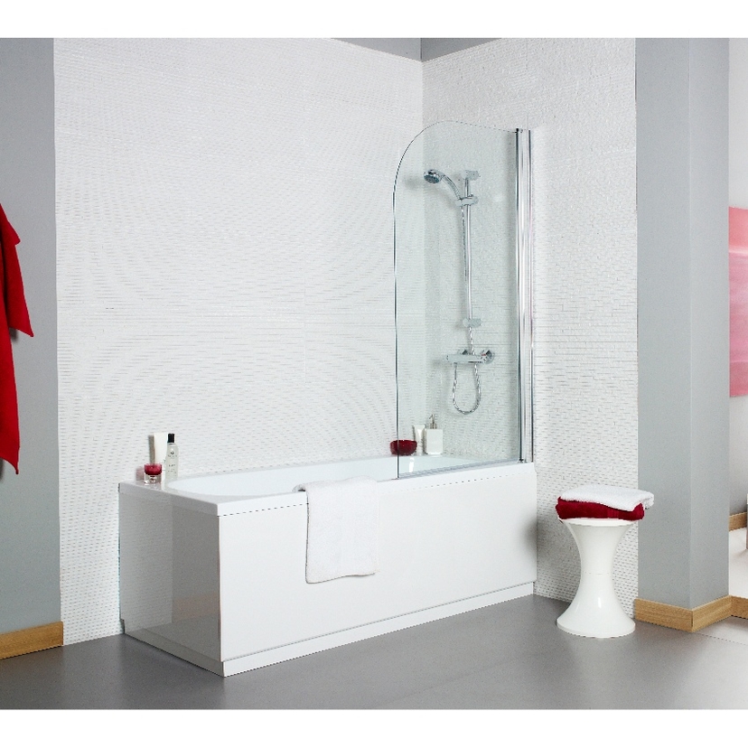Kartell Koncept Radius Bath Screen 6mm - KONSS Image 1