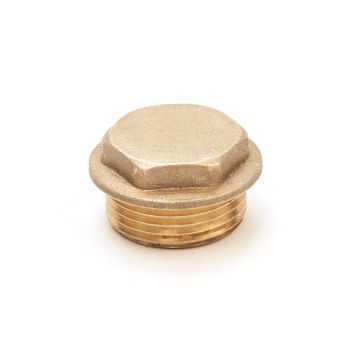 1 1/4" Brass Plug BRFP-G Image 1