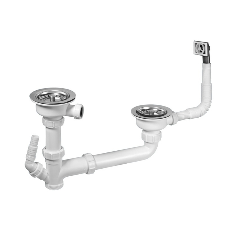 Leisure Nimbus Basket Strainer Waste for 1.5 Sink WAST04/ Image 1