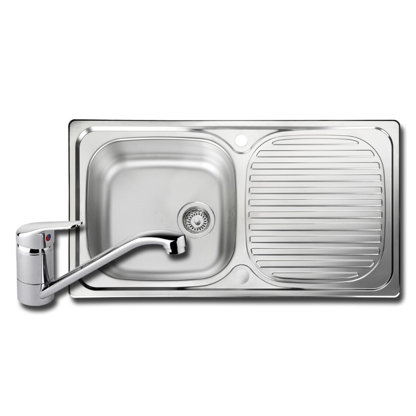 Leisure Linear 950 x 508mm 1.0 Bowl Sink & Tap Pack LR9501 Image 1