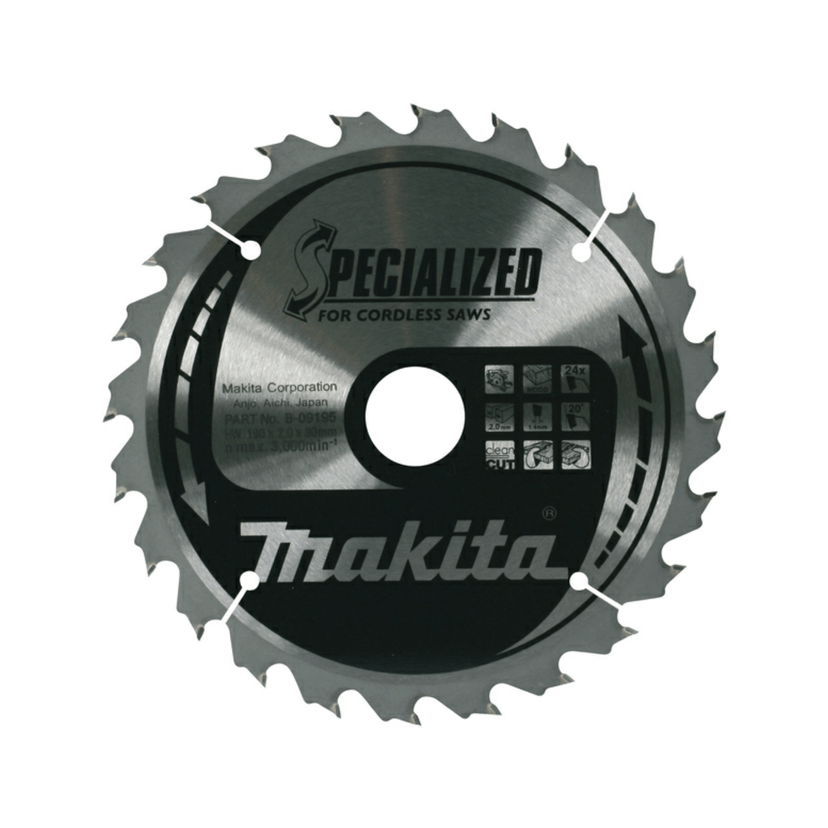 Makita 165mm x 20mm x 24T Circular TCT Saw Blade B-09173 Image 1