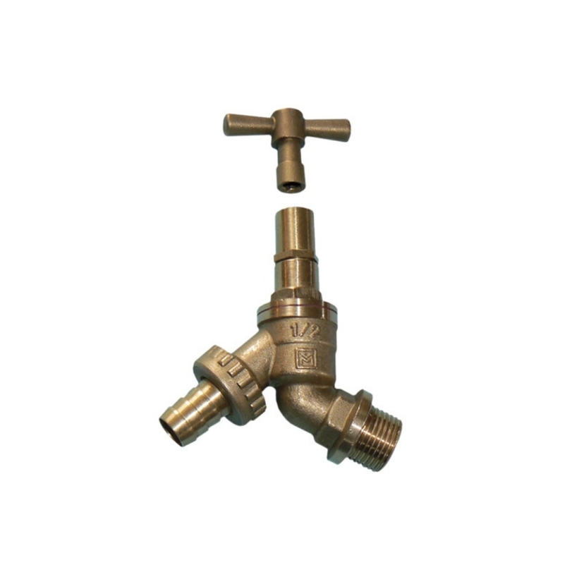 1/2" Hose Union Bibcheck 1/4 Turn HB12Q Image 1