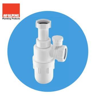 McAlpine 1 1/4" Adjustable Anti-Vac Bottle Trap A10AV Image 1