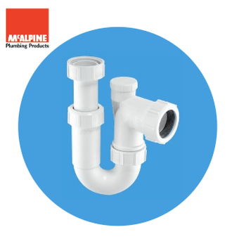 McAlpine 1 1/4" Adjustable Anti-Vac P Trap ASA10V Image 1