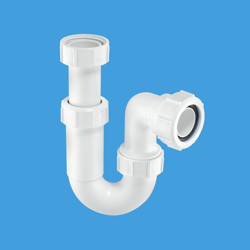 McAlpine 1 1/2" x 3" Adjustable P Trap ASC10 ASC10 Image 1