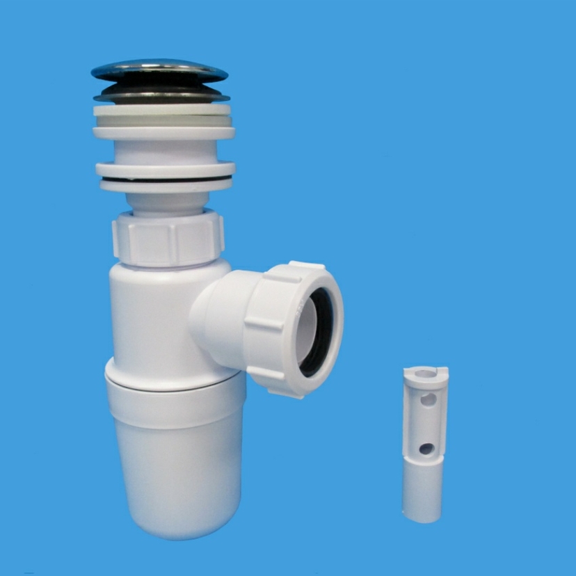 McAlpine 1 1/4" Basin Bottle Trap & Clicker Waste BK1 Image 1