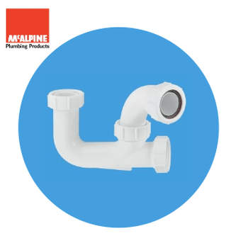 McAlpine 1 1/2" x 3" Bath Trap L10 Image 1