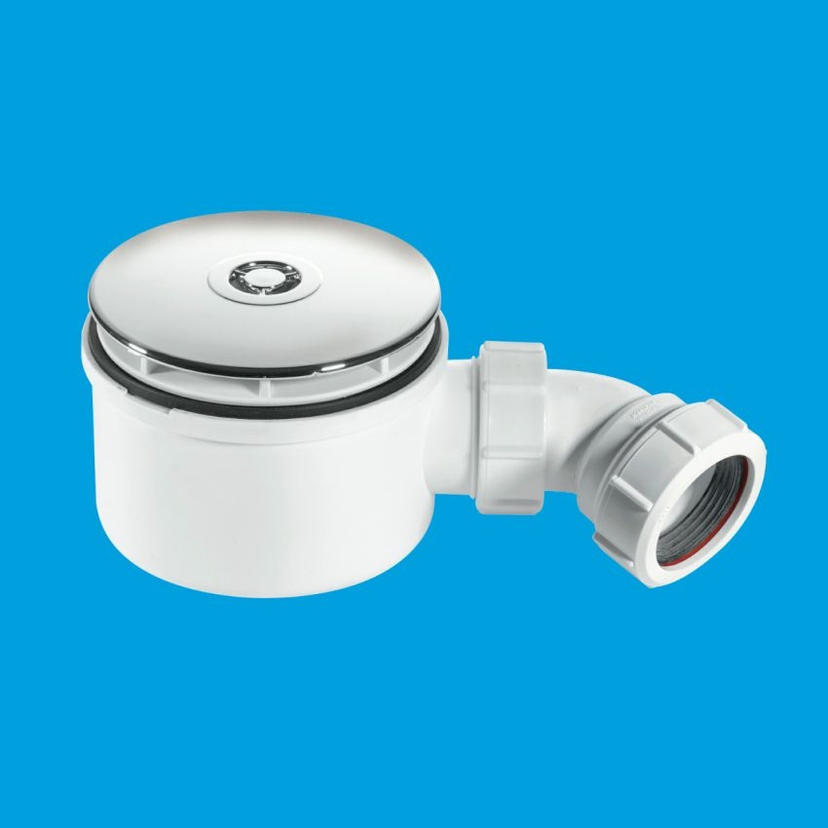 McAlpine 1 1/2" 90mm Shower Trap - CP Plastic ST90CP10-70 Image 1