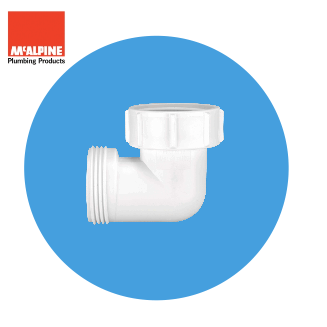 McAlpine 1 1/2" MacValve 90 degree Bend T4U Image 1