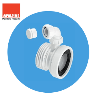 McAlpine Straight Pan Connector with Boss WC-CON1V Image 1