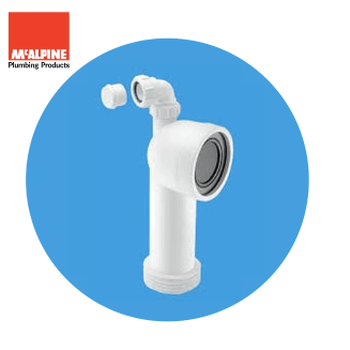 McAlpine Bent Adjustable Pan Connector with Boss WC-CON8V Image 1