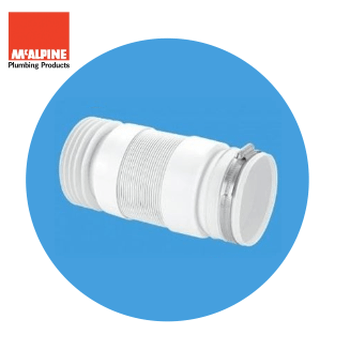 McAlpine Flexible Pan Connector for Back to Wall Pans WC-F21R Image 1