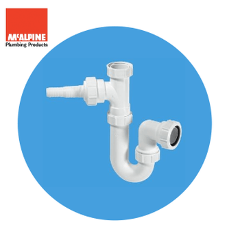 McAlpine 1 1/2" Inlet Tee Washing Machine Trap WM1 Image 1