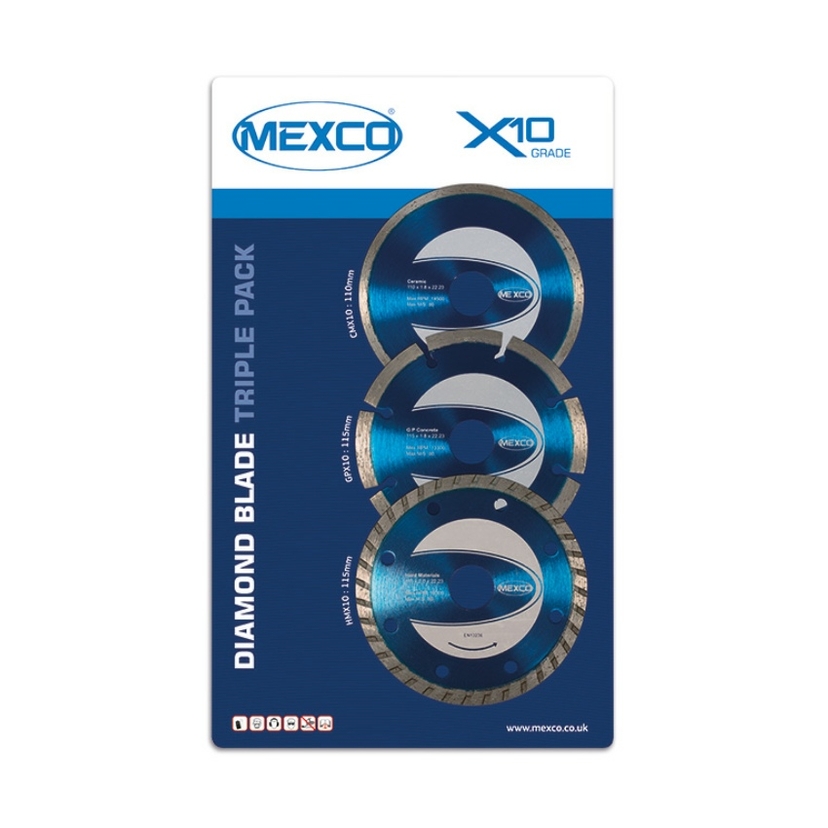 Mexco Diamond Blade Triple Pack A10TRIPLE Image 1