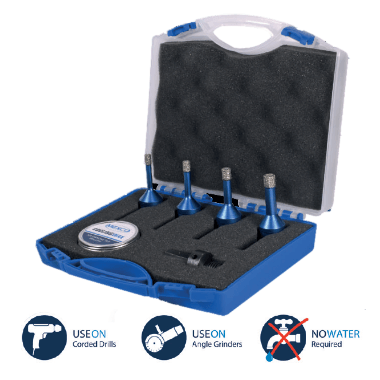 Mexco Diamond Porcelain Tile Drill Kit (For Angle Grinders) TDXCELKIT4 Image 1