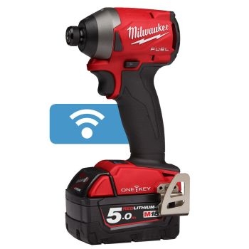 Milwaukee 1/4" Hex Impact Driver GB2 inc. Battery M18ONEID2-502X Image 1