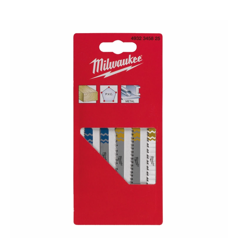 Milwaukee Jigsaw Blades (5 pack) 4932345825 Image 1