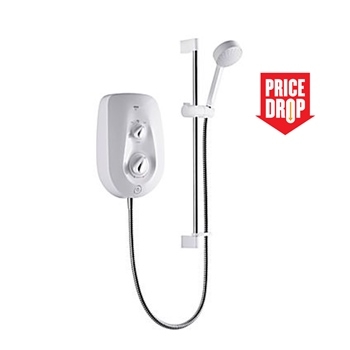 Mira Vie 9.5kW Electric Shower - White/Chrome 1.1788.005 Image 1