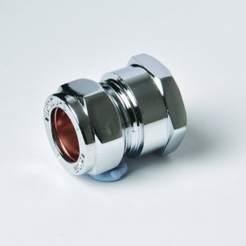 22mm x 3/4" FI-Copper Compression Chrome CCSAF-22E Image 1