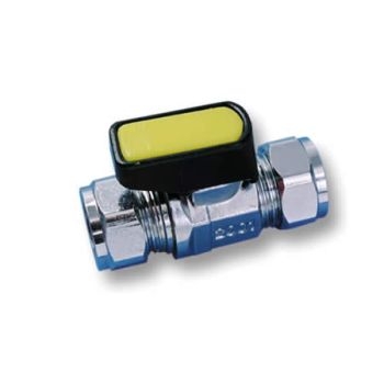 15mm Mini Ballvalve - Chrome BFMBV-15 Image 1