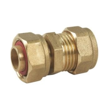 Compression 15mm x 1/2" Straight Tap Connector COSTC-15D Image 1
