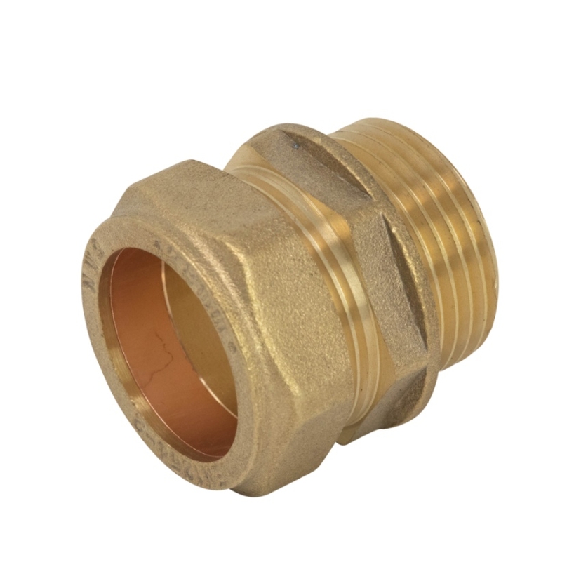 Compression 22mm x 1" Straight Coupling CxMI COSAM-22F Image 1