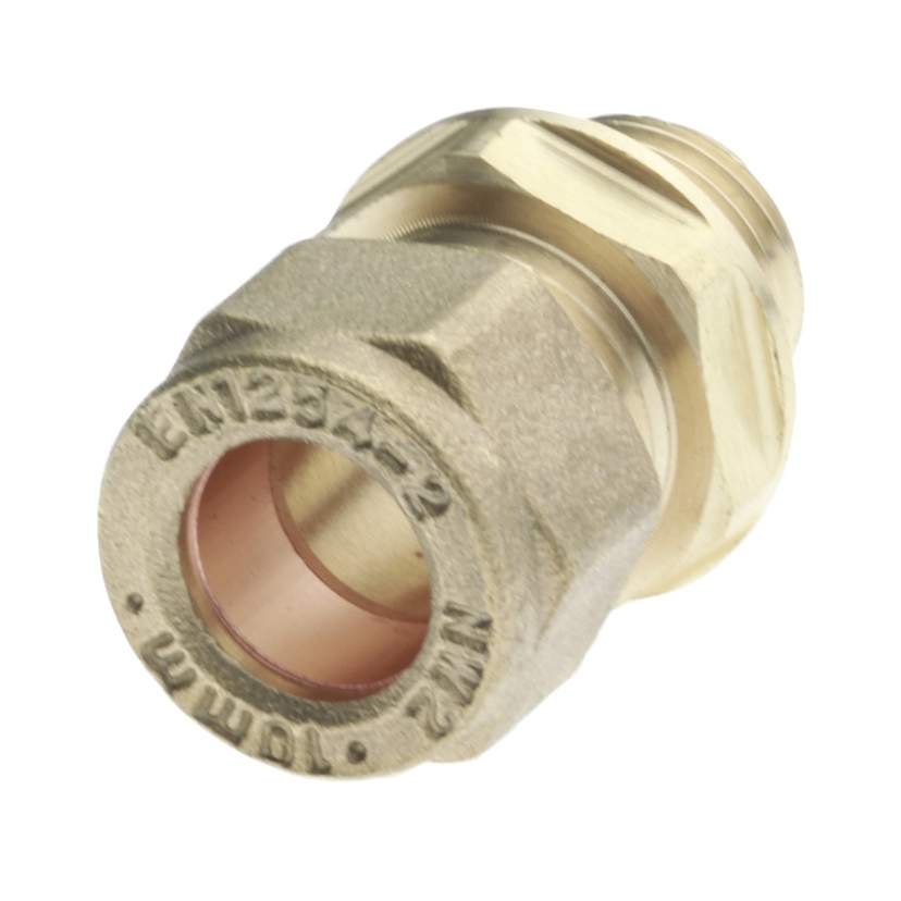 Compression 10mm x 1/4" Straight Coupling CxMI COSAM-10B Image 1