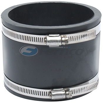 4" Cast/PVC x 4" Cast/PVC Flexible Coupler PRUFSPVC/PVC-4 Image 1