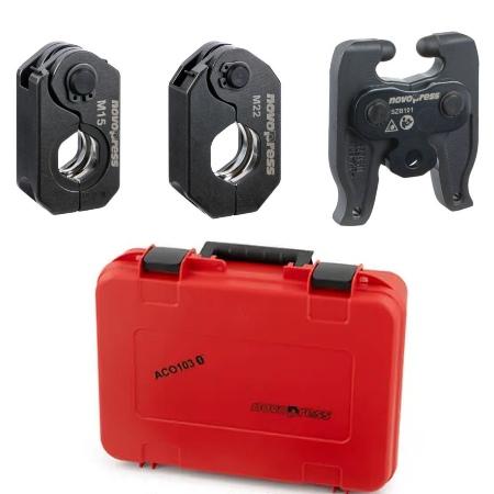 NovoPress ACO103 Angled Jaw Set 15/22mm with adaptor & case