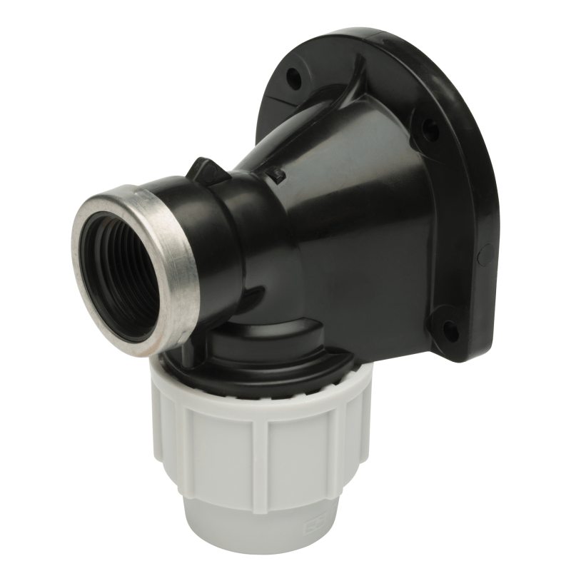 Plasson Wall Plate Elbow (PP) 20mm x 1/2" PL077500020005 Image 1