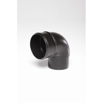 Polypipe Elegance 90 degree Bend - Black CIRB1BK Image 1
