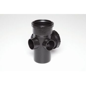 Polypipe Elegance 110mm Access Pipe - Black CISA43B Image 1