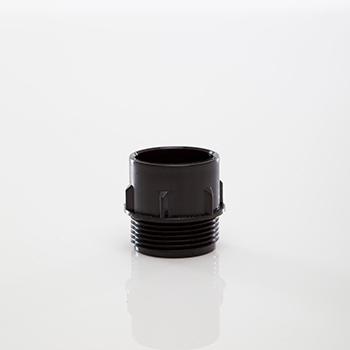 Polypipe 32mm System 2000 Male Iron - Black MU122B Image 1