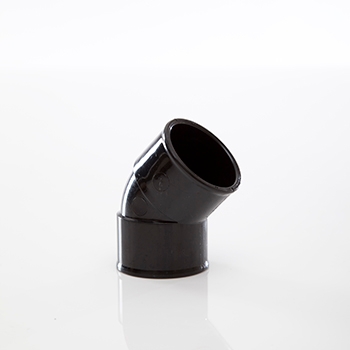 Polypipe 40mm System 2000 Obtuse Bend - Black MU213B Image 1