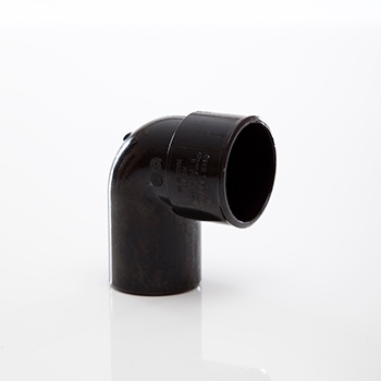 Polypipe 40mm System 2000 90 degree Spigot - Black MU221B Image 1