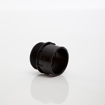 Polypipe 40mm System 2000 Male Iron - Black MU222B Image 1