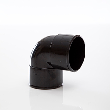 Polypipe 50mm System 2000 Knuckle Bend - Black MU312B Image 1