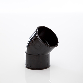 Polypipe 50mm System 2000 Obtuse Bend - Black MU313B Image 1