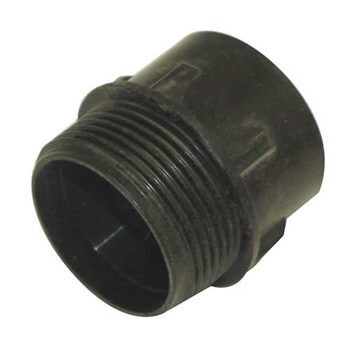 Polypipe 50mm System 2000 Male Iron - Black MU322B Image 1