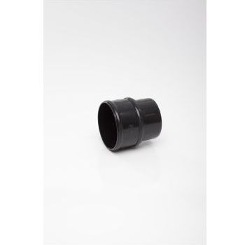Polypipe 68mm Rainwater Pipe Connector - Black RR125B Image 1